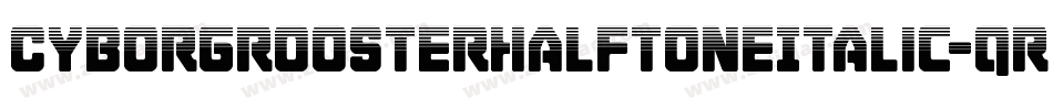CyborgRoosterHalftoneItalic-qr9x字体转换