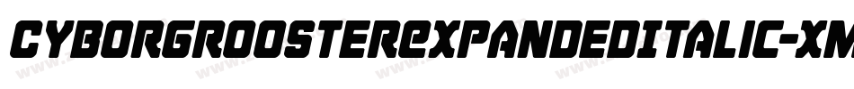 CyborgRoosterExpandedItalic-xmX8字体转换