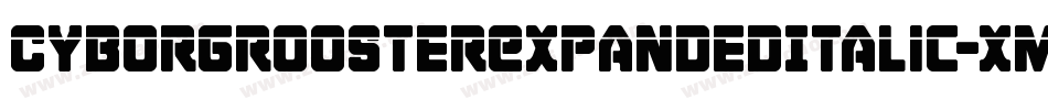 CyborgRoosterExpandedItalic-xmX8字体转换