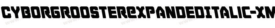CyborgRoosterExpandedItalic-xmX8字体转换