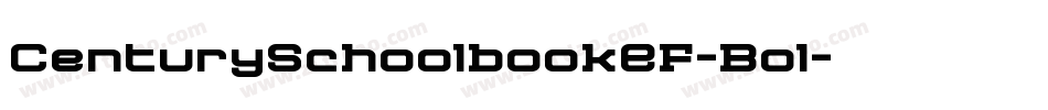 CenturySchoolbookEF-Bol字体转换