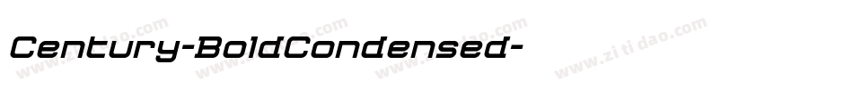 Century-BoldCondensed字体转换