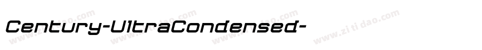 Century-UltraCondensed字体转换