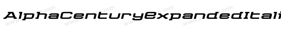 AlphaCenturyExpandedItalic-L3OKn字体转换