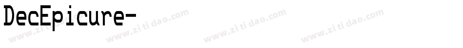 DecEpicure字体转换
