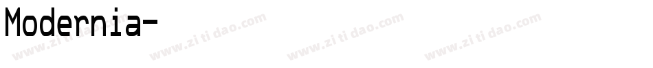 Modernia字体转换