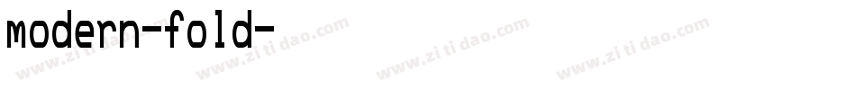 modern-fold字体转换