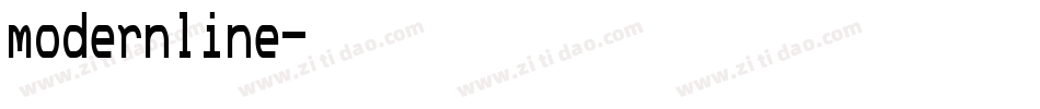 modernline字体转换