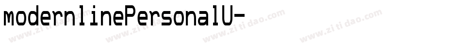 modernlinePersonalU字体转换 modernlinePersonalU字体转换