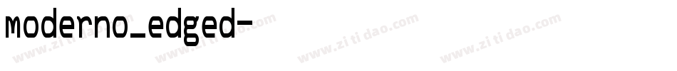 moderno_edged字体转换