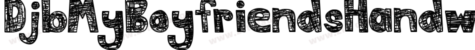 DjbMyBoyfriendsHandwriting-z1mG字体转换