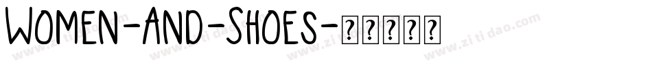 Women-And-Shoes字体转换