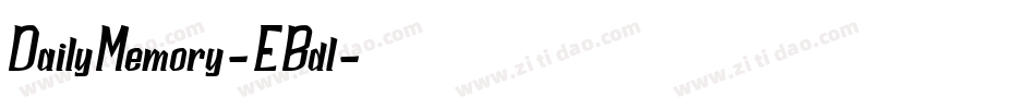 DailyMemory-EBdl字体转换