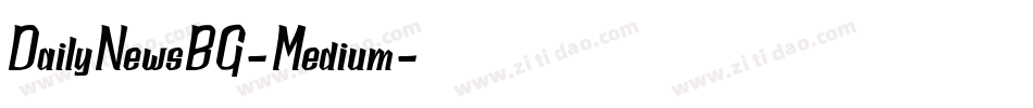 DailyNewsBQ-Medium字体转换
