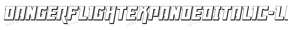 DangerFlightExpandedItalic-LgvE字体转换