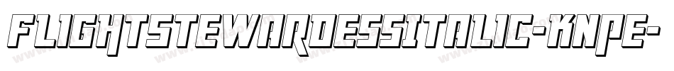 FlightStewardessItalic-KnPe字体转换