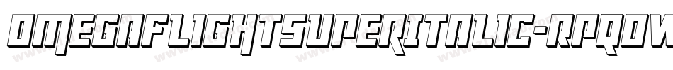 OmegaFlightSuperItalic-RpqOW字体转换