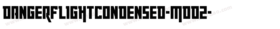 DangerFlightCondensed-mdD2字体转换