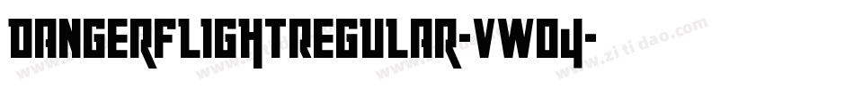 DangerFlightRegular-vWO4字体转换