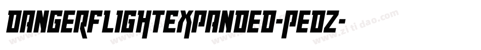 DangerFlightExpanded-PedZ字体转换