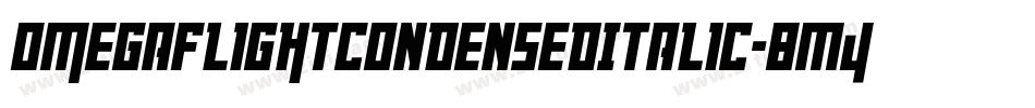 OmegaFlightCondensedItalic-8M4vg字体转换