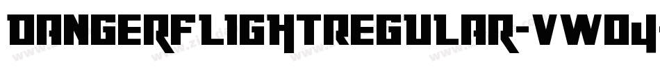 DangerFlightRegular-vWO4字体转换