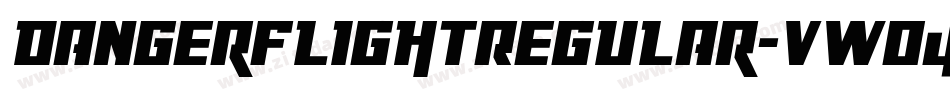 DangerFlightRegular-vWO4字体转换