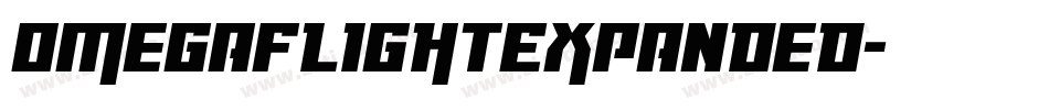 OmegaFlightExpanded字体转换