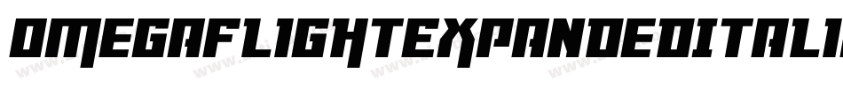 OmegaFlightExpandedItalic-Yzy2O字体转换
