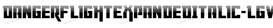 DangerFlightExpandedItalic-LgvE字体转换