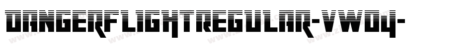 DangerFlightRegular-vWO4字体转换