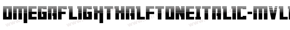 OmegaFlightHalftoneItalic-MVLDJ字体转换