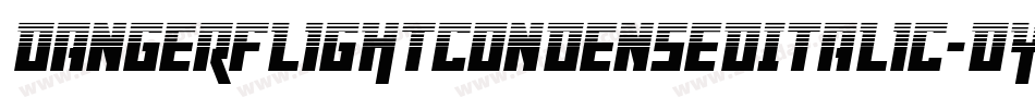 DangerFlightCondensedItalic-dYdx字体转换