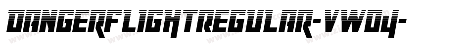 DangerFlightRegular-vWO4字体转换