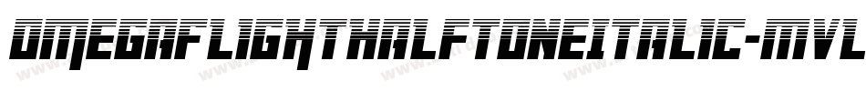 OmegaFlightHalftoneItalic-MVLDJ字体转换