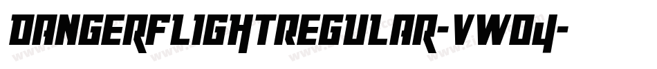 DangerFlightRegular-vWO4字体转换