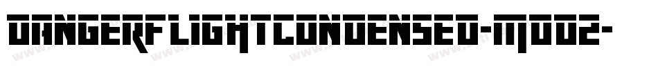 DangerFlightCondensed-mdD2字体转换