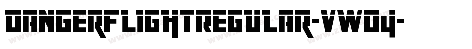 DangerFlightRegular-vWO4字体转换