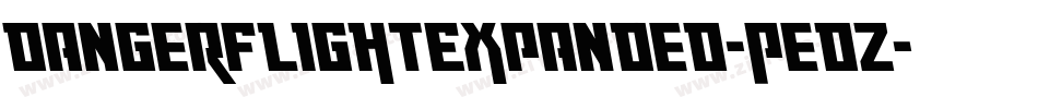 DangerFlightExpanded-PedZ字体转换