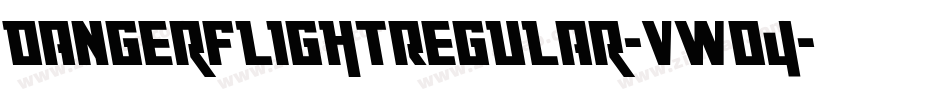 DangerFlightRegular-vWO4字体转换