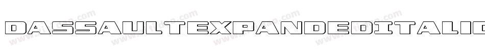DassaultExpandedItalic-O63P字体转换