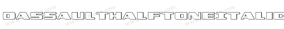 DassaultHalftoneItalic-L6eZ字体转换