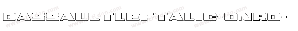 DassaultLeftalic-onr0字体转换
