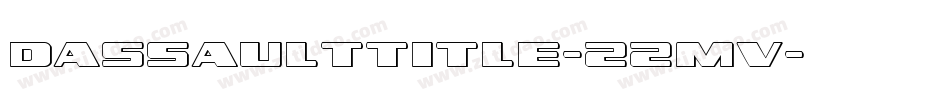 DassaultTitle-22mv字体转换