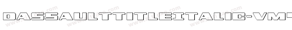 DassaultTitleItalic-vM4A字体转换