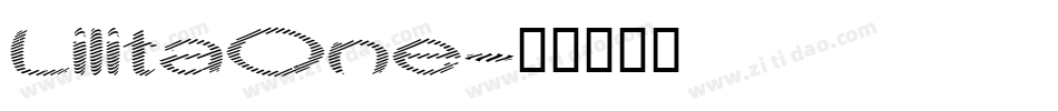 LilitaOne字体转换