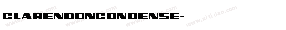 ClarendonCondense字体转换