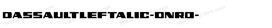 DassaultLeftalic-onr0字体转换