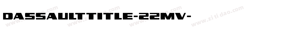 DassaultTitle-22mv字体转换