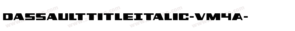 DassaultTitleItalic-vM4A字体转换